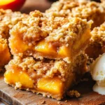 Peach Crumble Bars