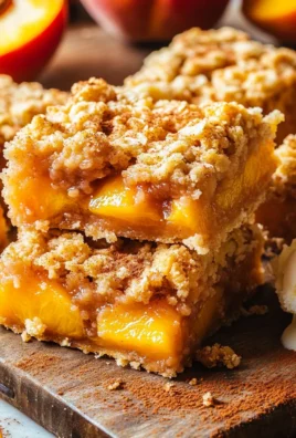 Peach Crumble Bars