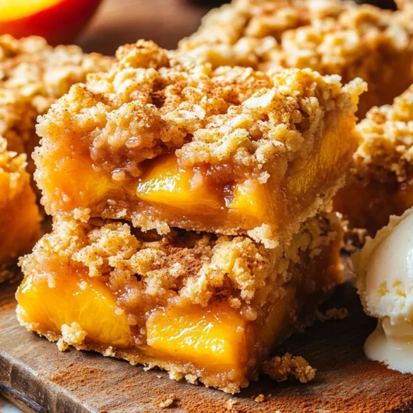 Peach Crumble Bars