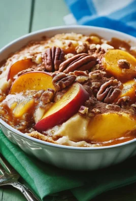 Peach Dump Cake with Pecan Topping