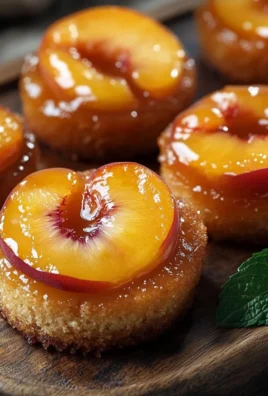 Peach Upside Down Mini Cakes