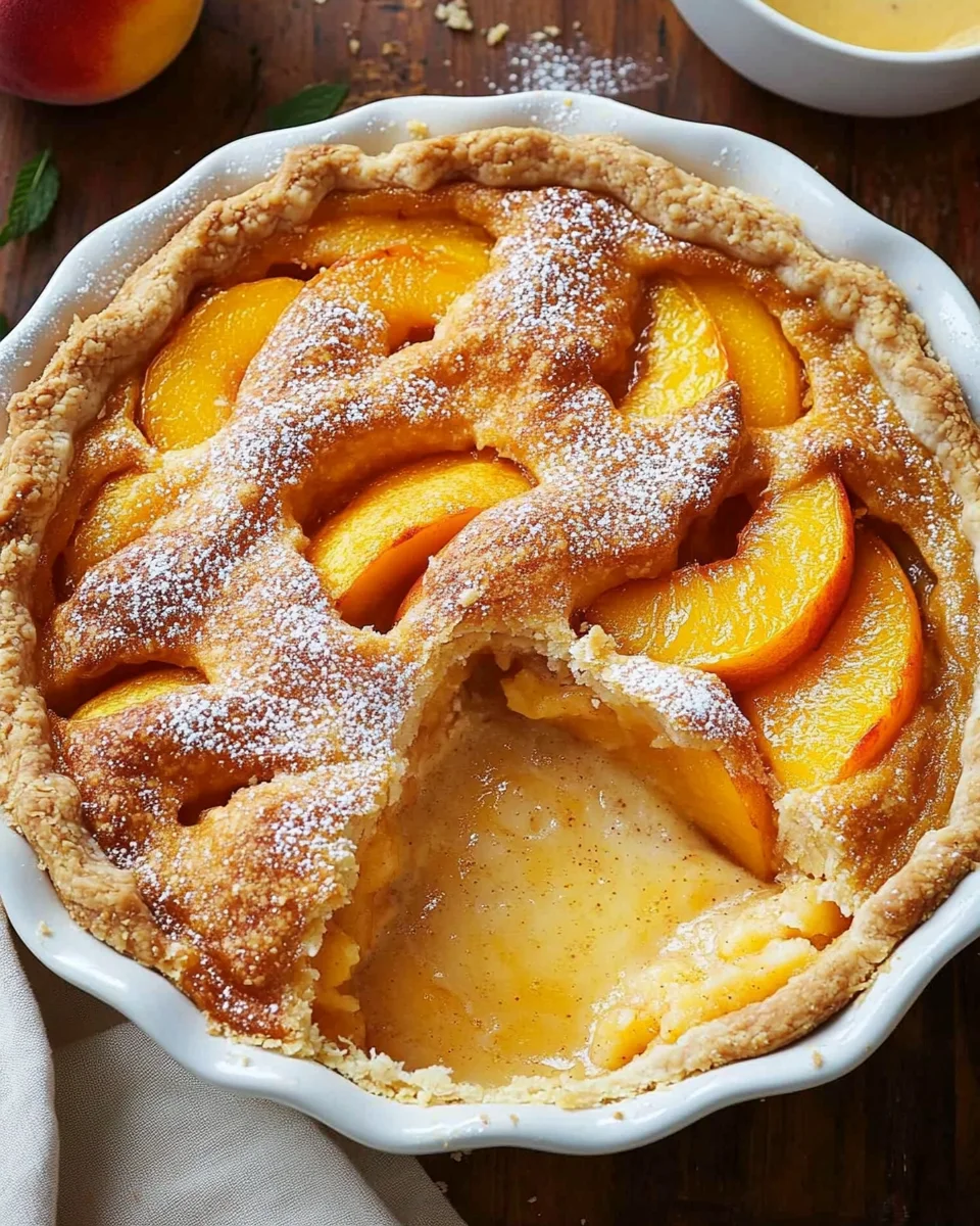 Peaches and Cream Pie