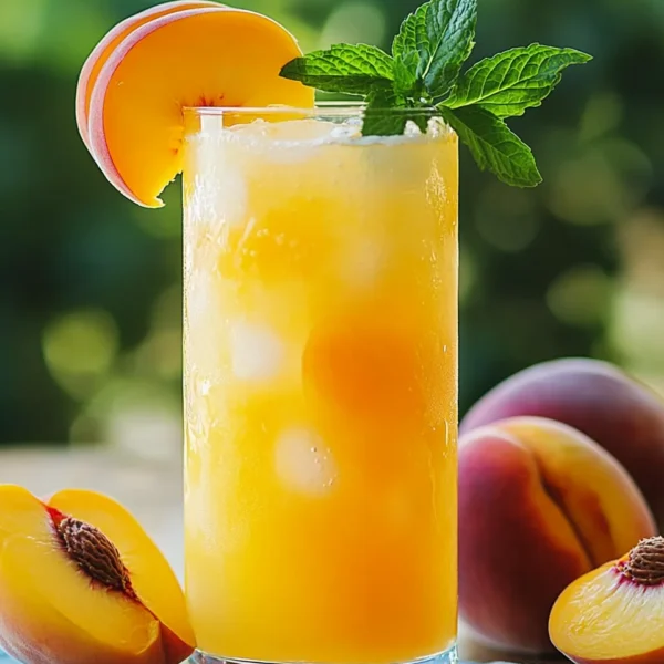 Refreshing Peach Lemonade
