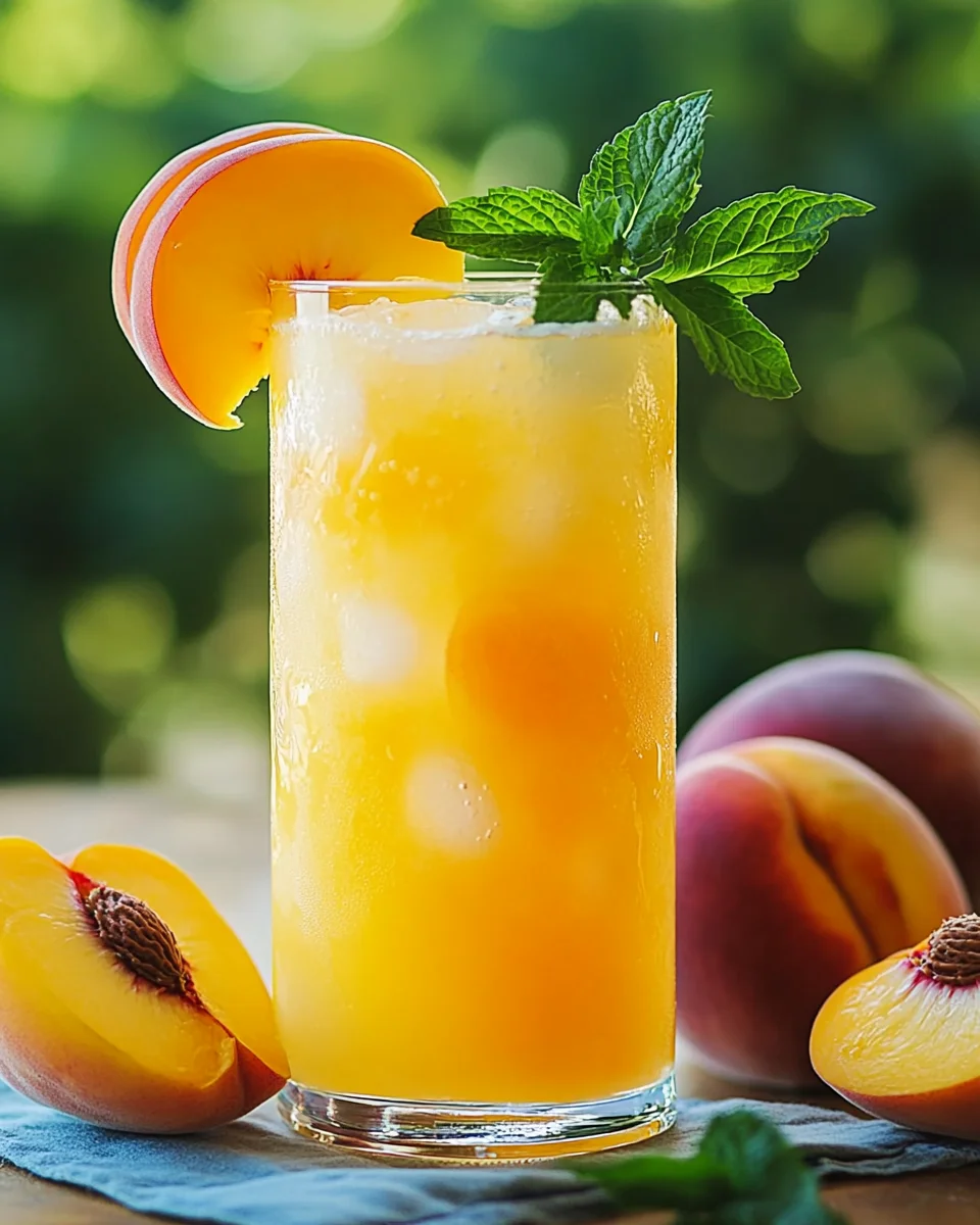 Refreshing Peach Lemonade
