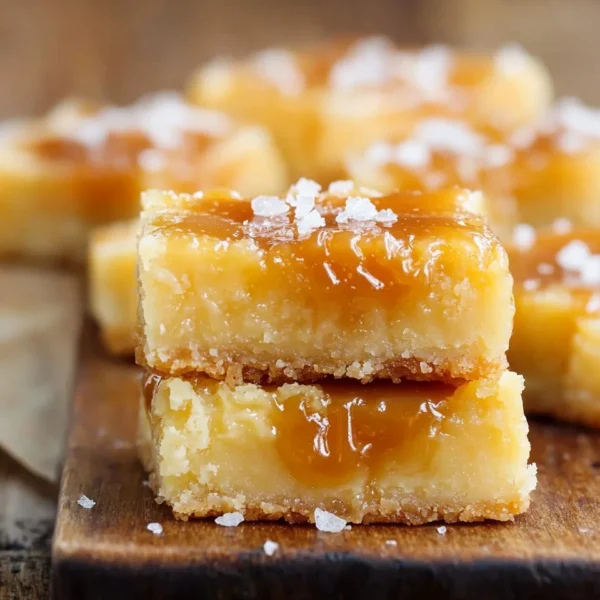 Salted Caramel Gooey Butter Bars