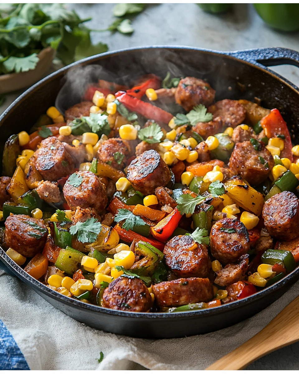 Sausage and Veggies Skillet - 30 Minute, One-Pan Meal 19 Sausage and Veggies Skillet - 30 Minute, One-Pan Meal