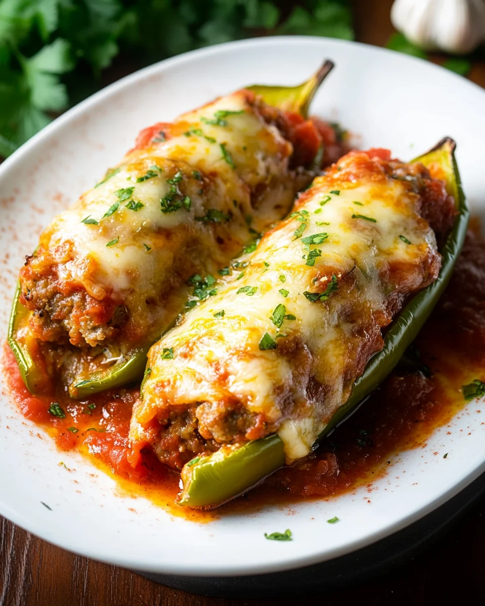 Sausage Stuffed Banana Peppers Recipe