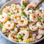 Shrimp Scampi Garlic Cream Pasta