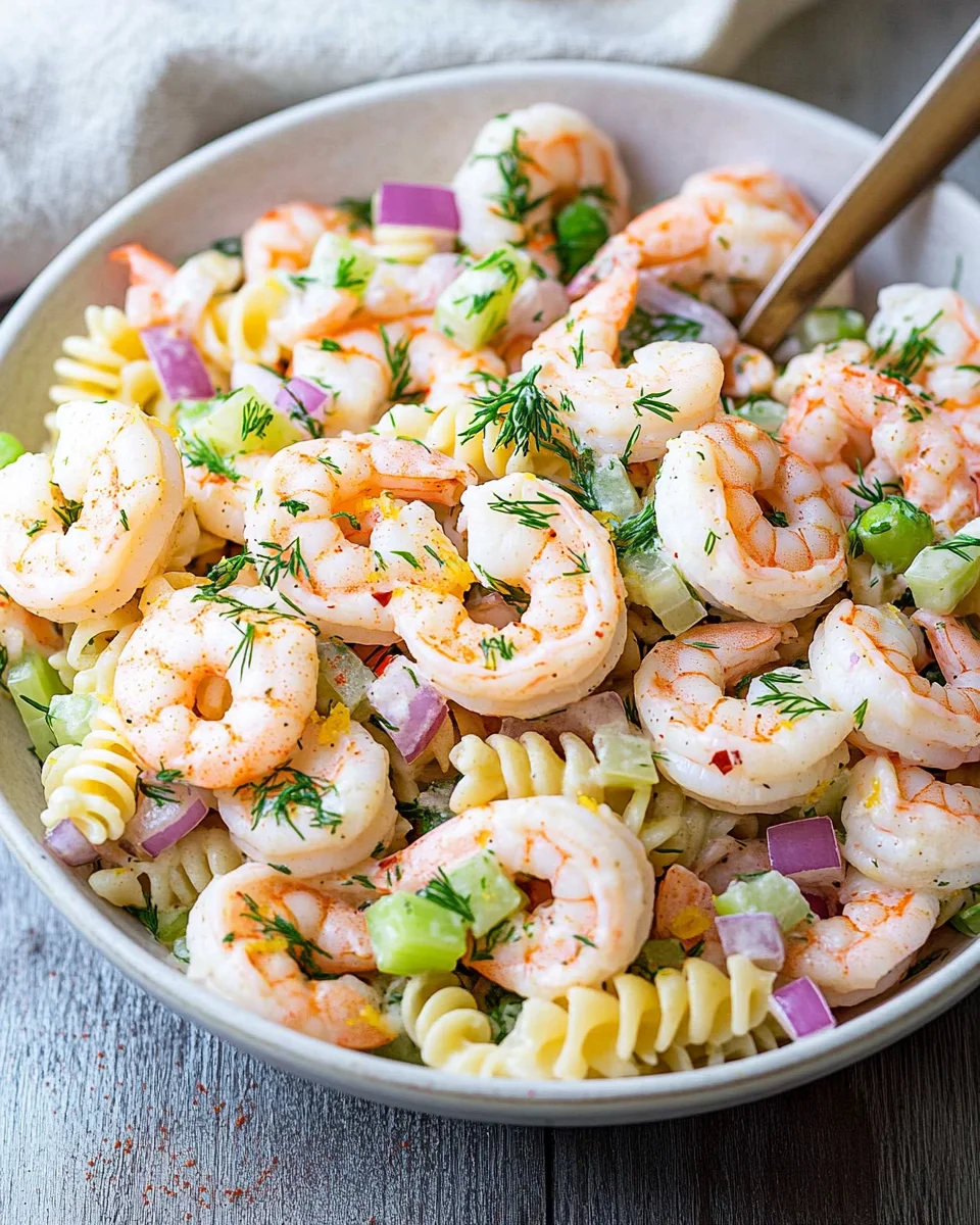Shrimp Scampi Garlic Cream Pasta