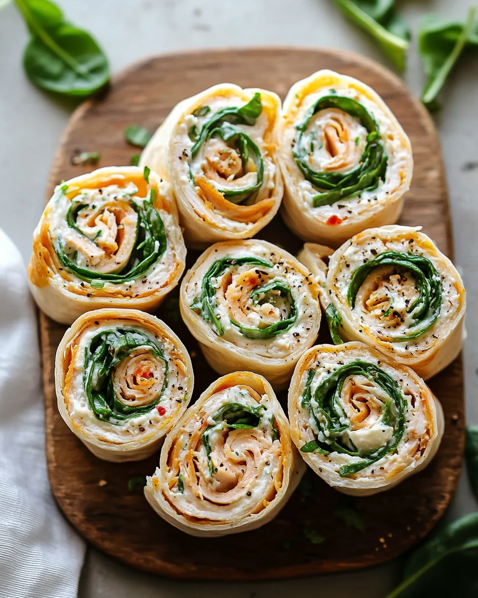 Smoked Turkey Pinwheels with fresh Herb Cream Cheese