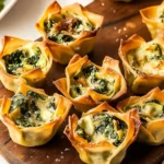 Spinach and Artichoke Wonton Cups Recipe