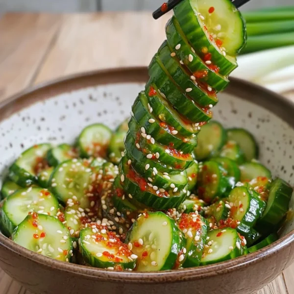 Spiral Cucumber Salad: Korean-Inspired Recipe