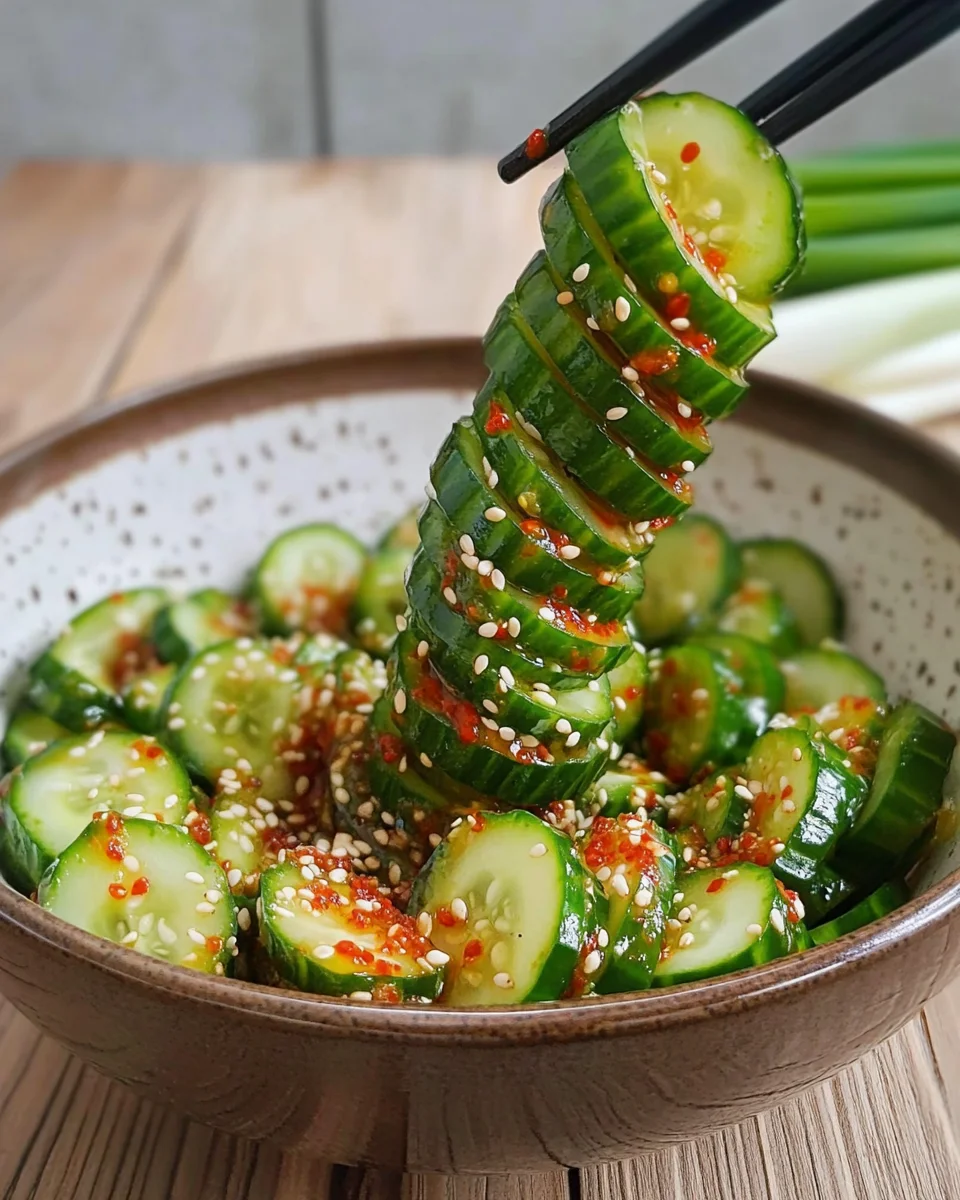 Spiral Cucumber Salad: Korean-Inspired Recipe