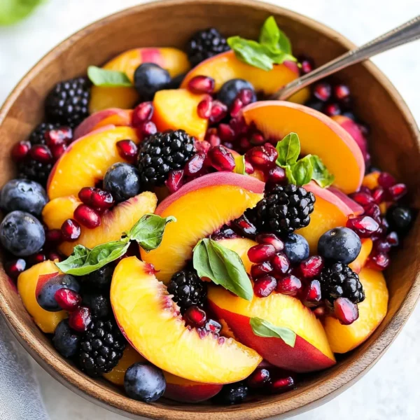 Summer Peach Fruit Salad