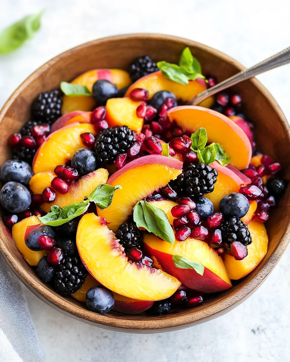 Summer Peach Fruit Salad