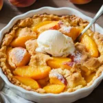 Super Easy Peach Cobbler