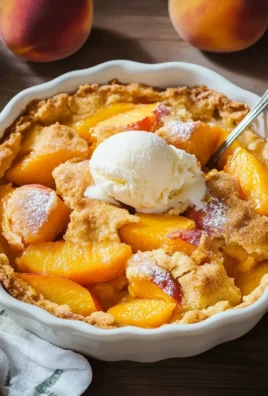 Super Easy Peach Cobbler