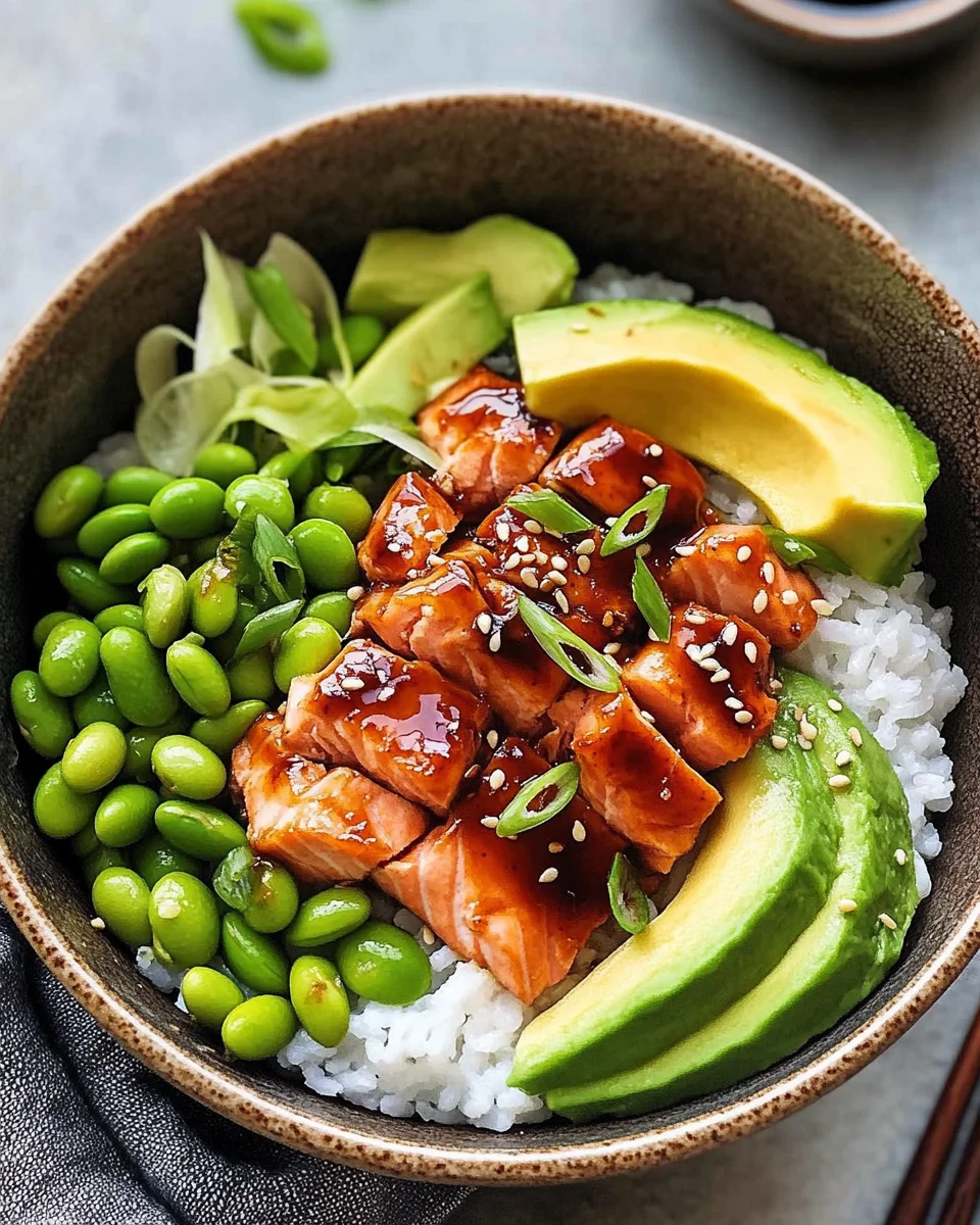 Teriyaki Salmon Sushi Bowl (GF)