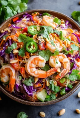 Thai Glass Noodle Salad with Peanut Dressing