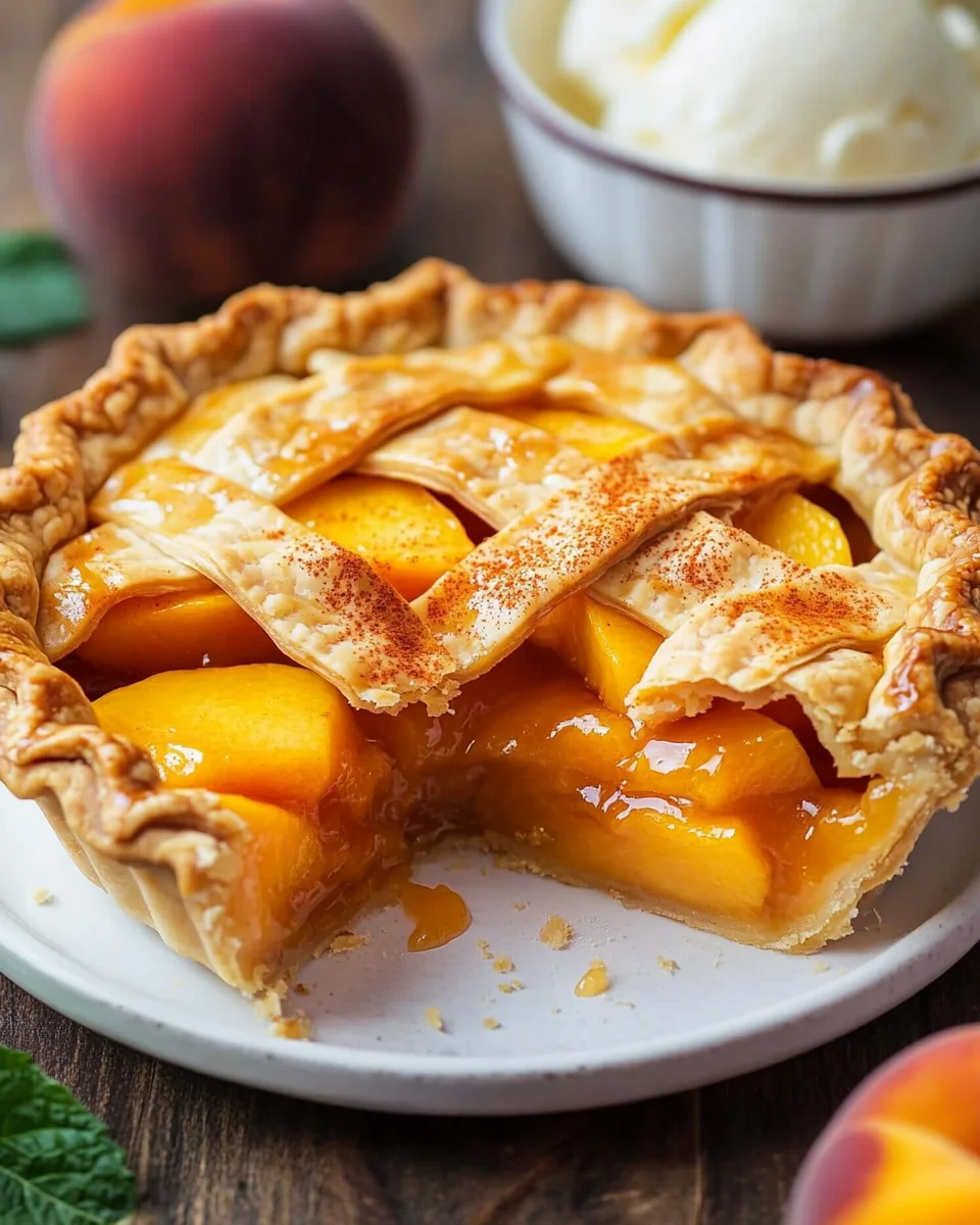 The Best Peach Pie