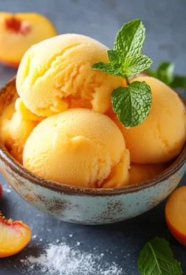 The Best Peach Sorbet Without Ice Cream Maker
