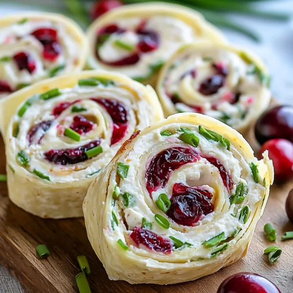 Turkey Cranberry Pinwheels
