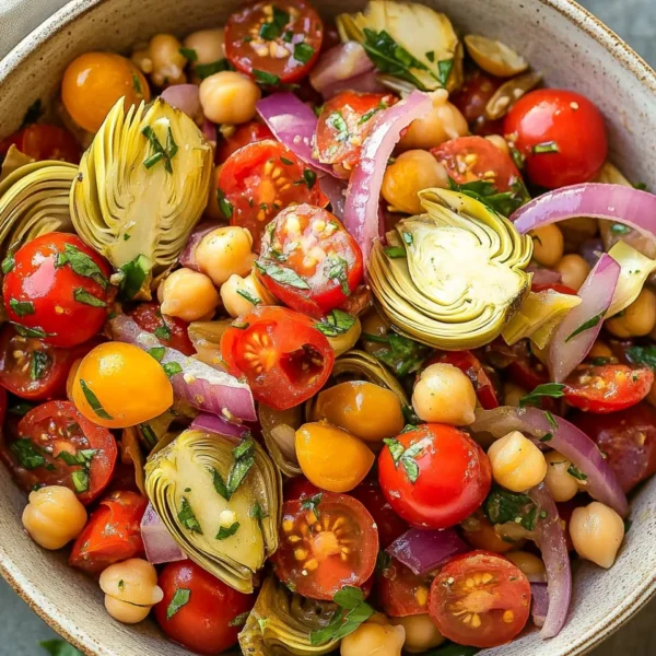 Tuscan Artichoke Tomato Salad