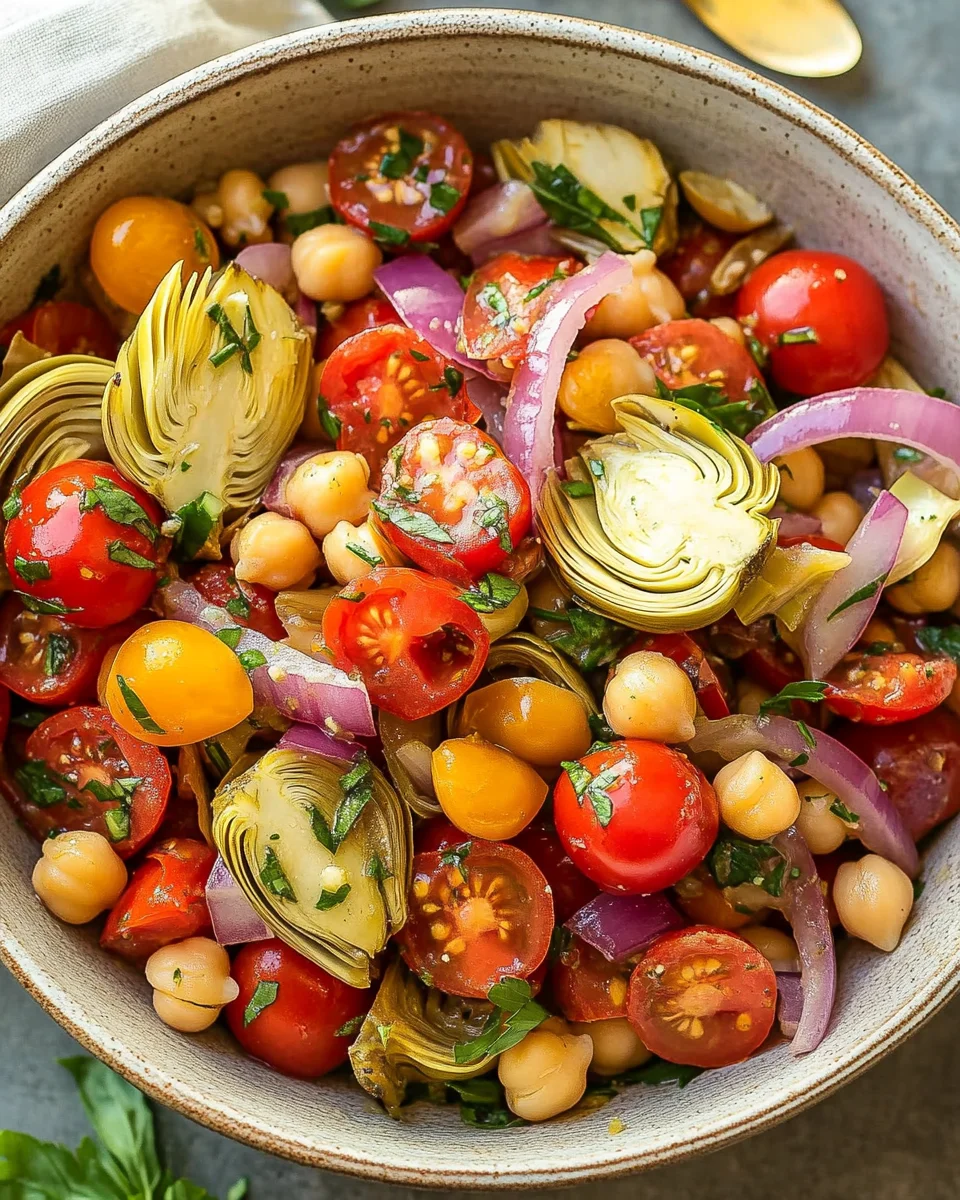 Tuscan Artichoke Tomato Salad