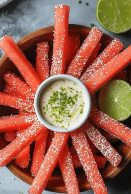 Watermelon Fries with Coconut Lime Dip | Healthy Summer Snack!