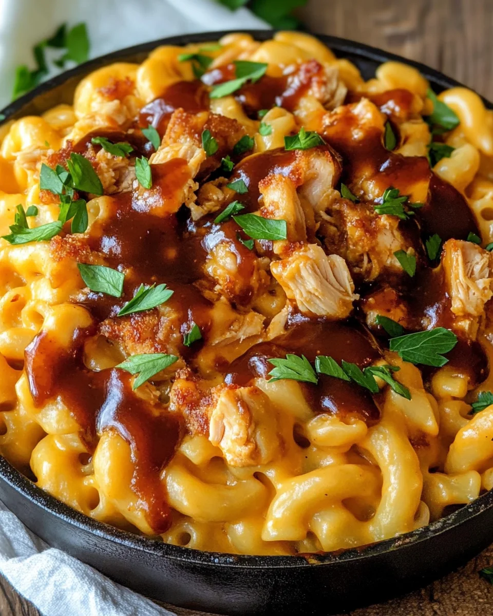 BBQ Chicken Mac and Cheese