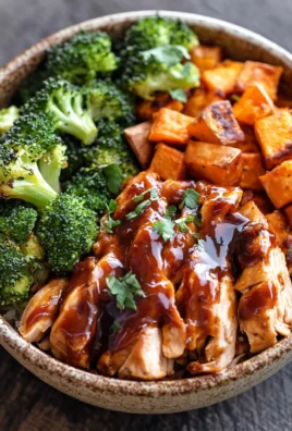 BBQ Chicken & Roasted Sweet Potato Bowls