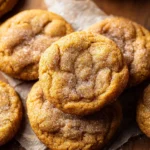 Chewy Pumpkin Snickerdoodle Cookies