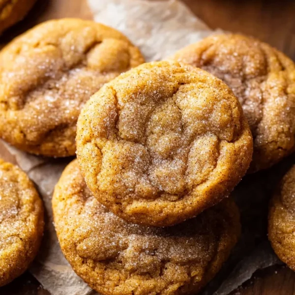Chewy Pumpkin Snickerdoodle Cookies