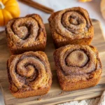 Cinnamon Swirl Pumpkin Bread Mini Loaves