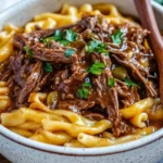 Crock Pot Mississippi Beef Noodles