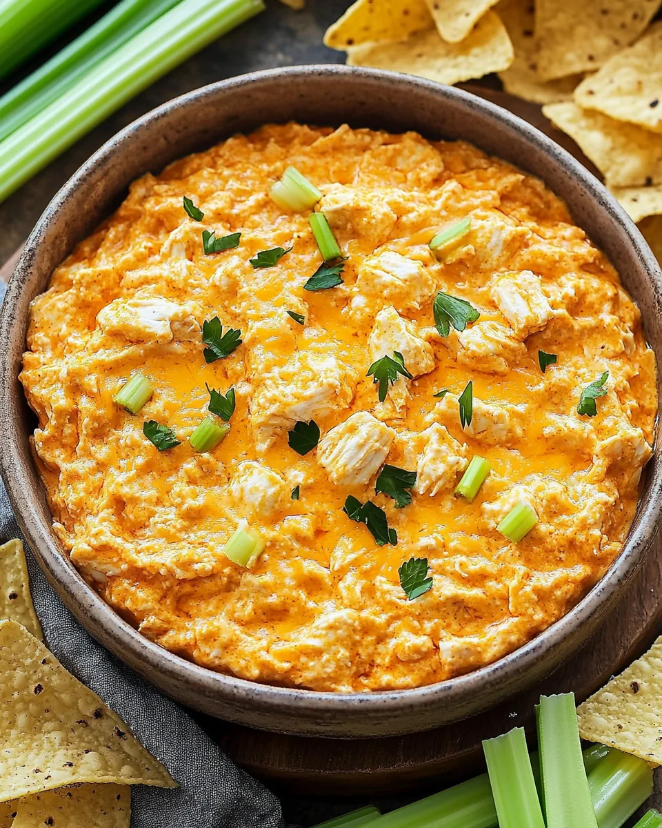 Crockpot Buffalo Chicken Dip Recipe