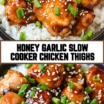 Honey Garlic Slow Cooker Chicken Thighs 16 Pinterest Hidden Image