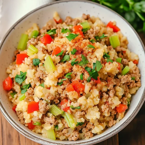 Keto Dirty Cauliflower Rice