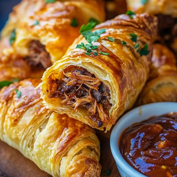 Pulled Pork Pastry Puffs