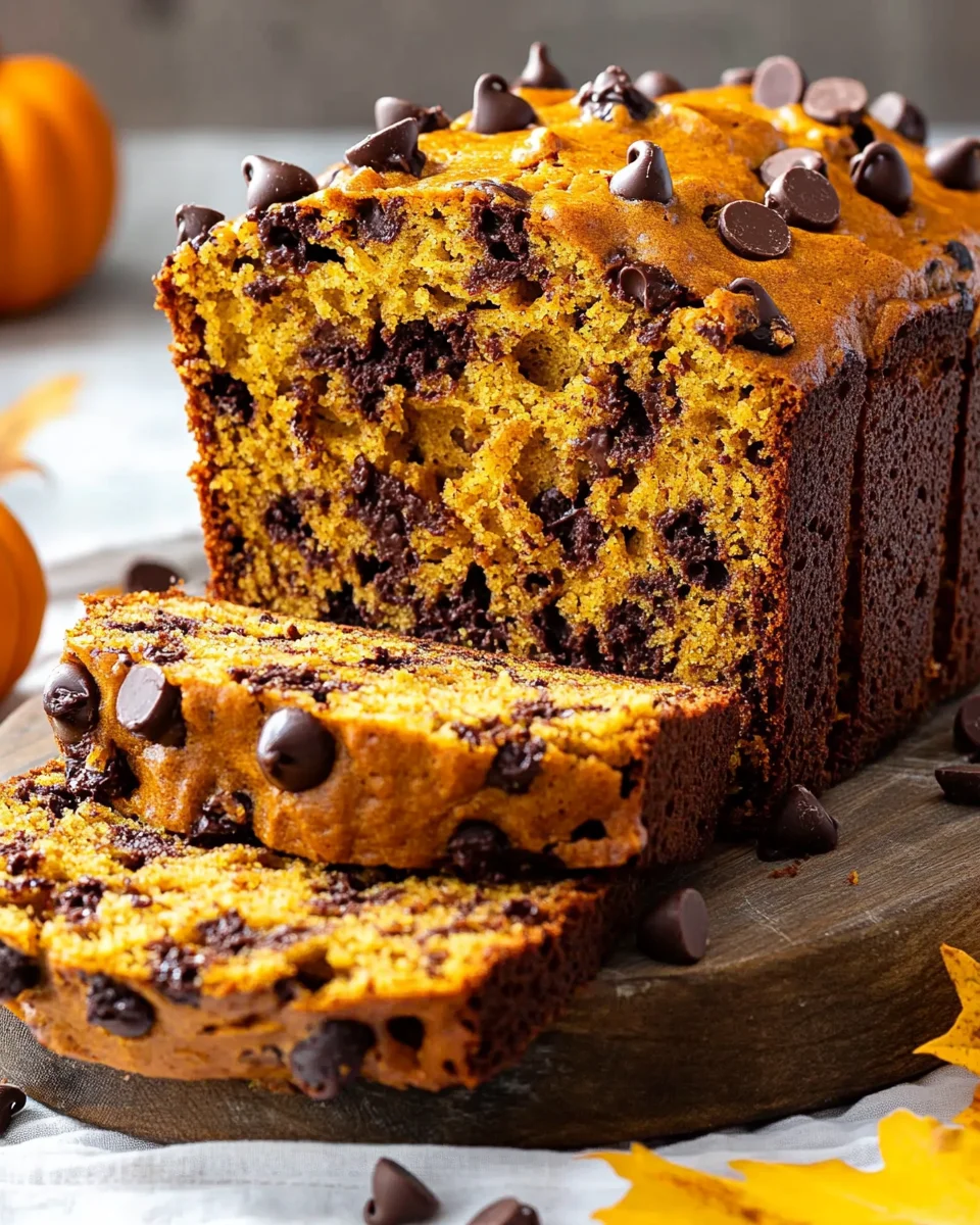 Pumpkin Chocolate Chip Bread 26 Pumpkin
