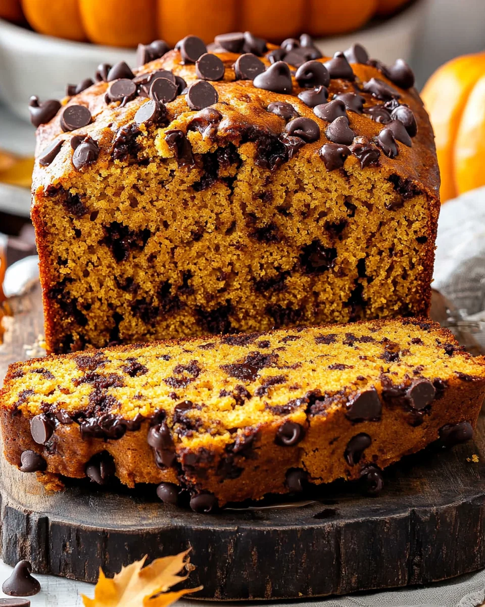 Pumpkin Chocolate Chip Bread