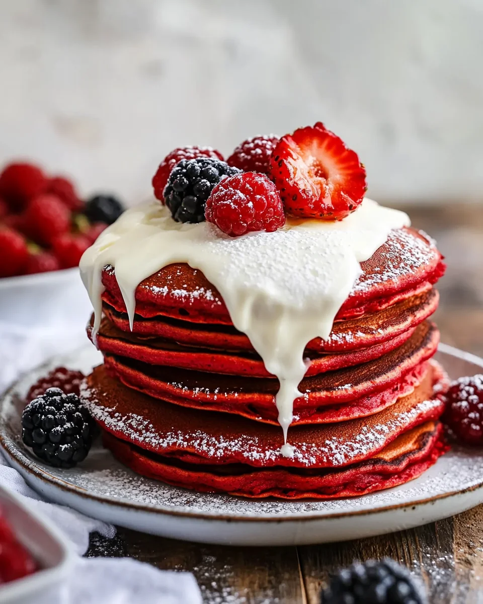 Red Velvet Pancakes 29 Red