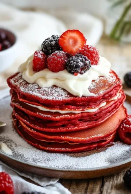 Red Velvet Pancakes