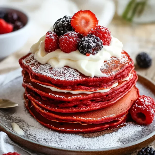 Red Velvet Pancakes