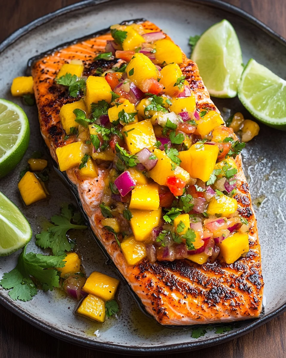 Salmon with Mango Salsa 24 Salmon with Mango Salsa