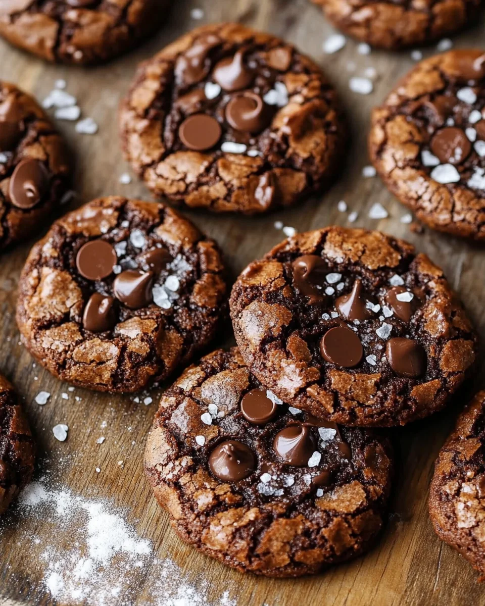 Salted Brownie Cookies
