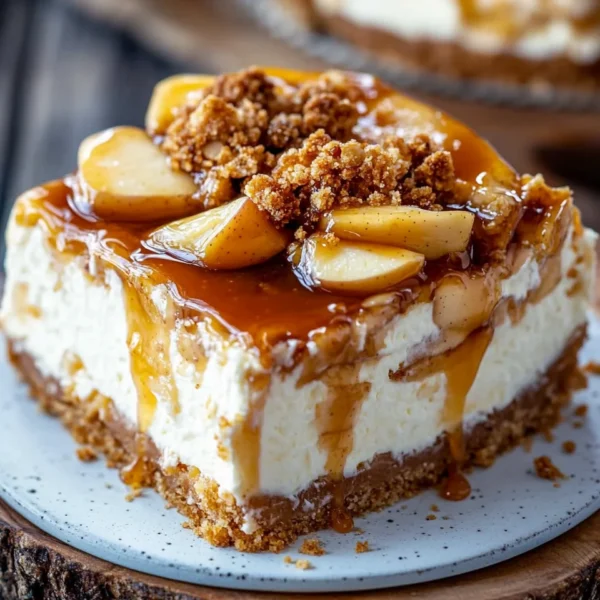 Salted Caramel Apple Pie Cheesecake