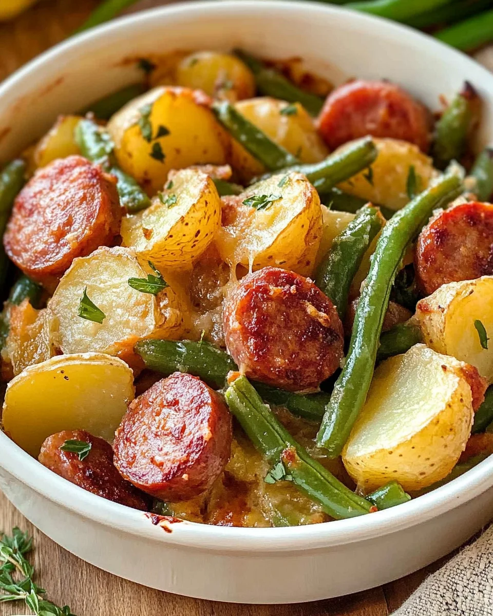 Sausage Green Bean Potato Casserole
