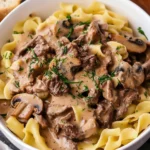 Slow Cooker Beef Stroganoff