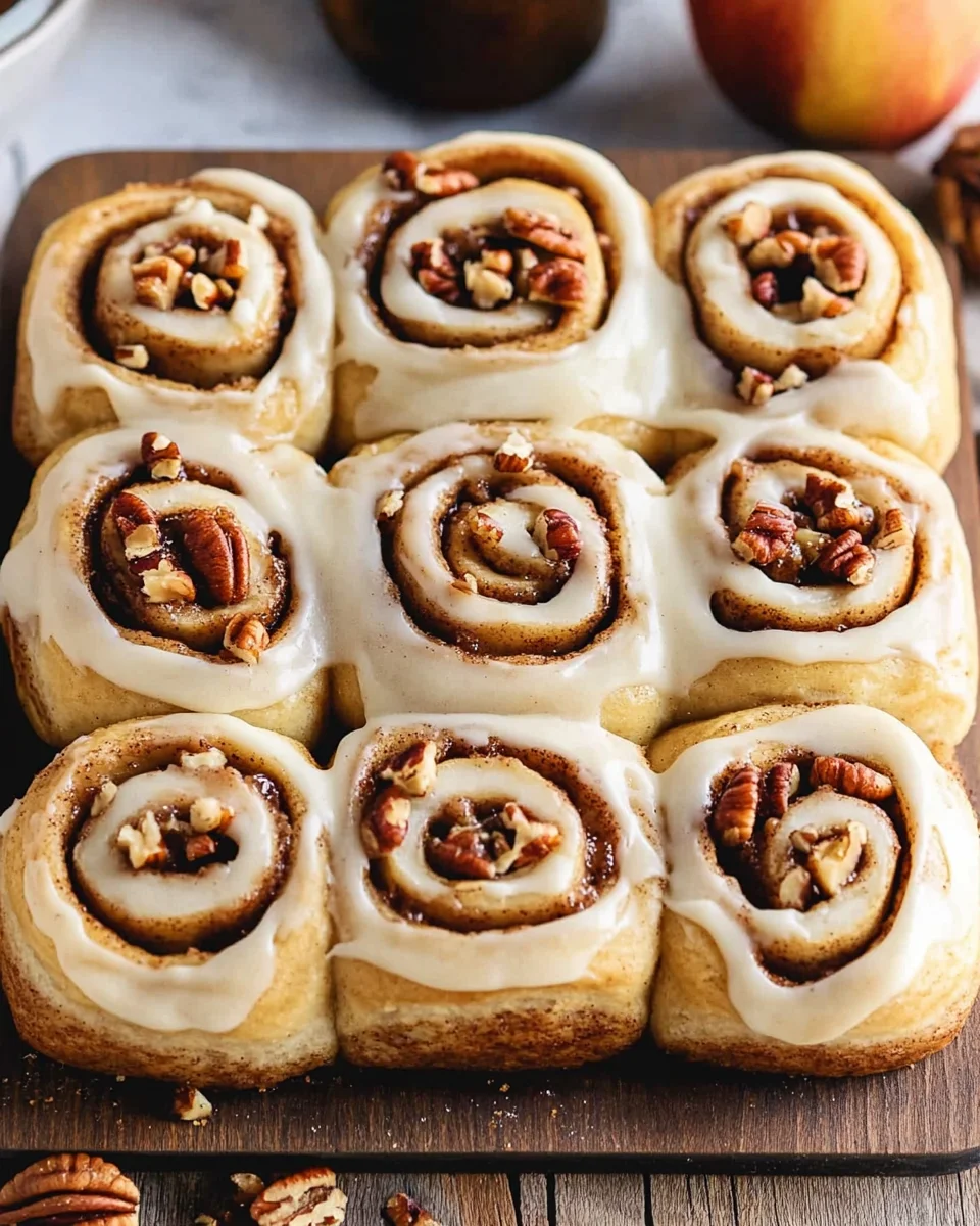 Soft-Baked Apple Cinnamon Rolls